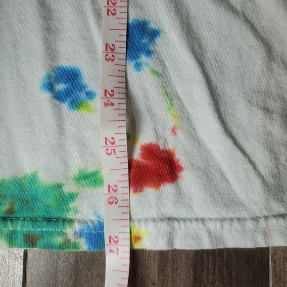 Hanes Vintage Custom Made Colorful Rainbow Tie-Dye Cotton T-Shirt Size Medium - Picture 4 of 13